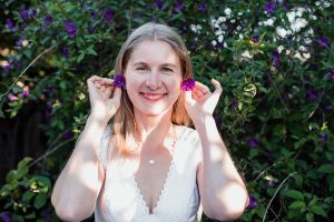 Constance with Flowers in Ears